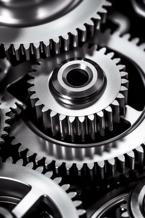 工業機械齒輪零件攝影藝術